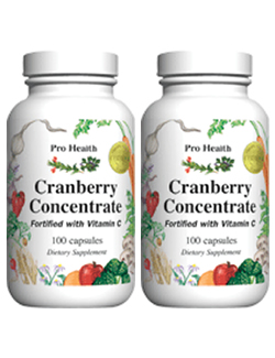 Cranberry concentraat 700mg, 100 capsules (2 Pack - € 16,25 p.st.)